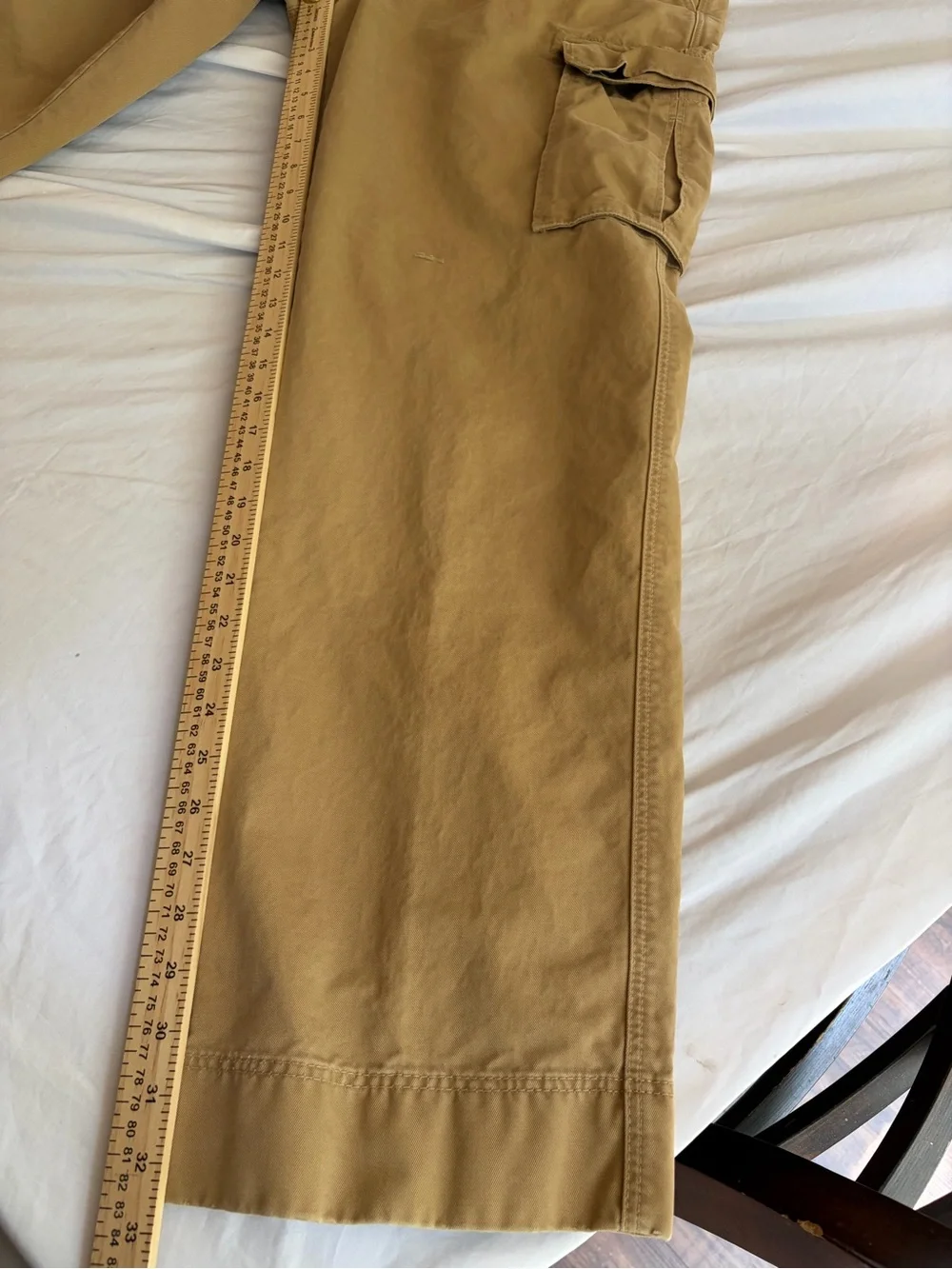 J. Crew Men's Tan Cargo Pants - Utility Style Size 34x34